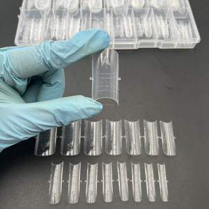 Nouveau 15 tailles pour ongles orteils Extension Edge Reverse Popit <span class=keywords><strong>Capsule</strong></span> <span class=keywords><strong>Ongle</strong></span> Upper Dual Form Nail Tips - Product Image 1