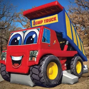 Château gonflable sur le thème du <span class=keywords><strong>camion</strong></span> à <span class=keywords><strong>benne</strong></span> basculante, structure de saut en PVC pour événements en plein air - Product Image 1