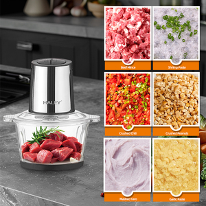 HALEY Fabricantes Cocina Hogar Vegetal Carne Picadora Procesador de alimentos Acero inoxidable 2L 3L 5L Picadora Picadoras de carne eléctricas - Product Image 3