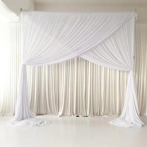 Tissu en Soie Lactée Effet Drapé pour Décoration de Mariage, <span class=keywords><strong>Rideau</strong></span> de Scène, Décoration Murale Élégante Personnalisable pour Fêtes Nuptiales et Projets DIY - Product Image 6