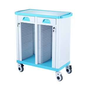 Antares Hospital Abs Medical Record <b>Cart</b> Stainless Steel 20-120 Layers Hand <b>Tool</b> Trolley Filing Cabinet - Product Image 2