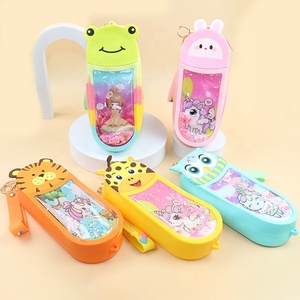 Trousse à crayons en silicone grande capacité OEM, étanche avec fermeture éclair, organiseur de papeterie pour écoliers, écologique - Product Image 2