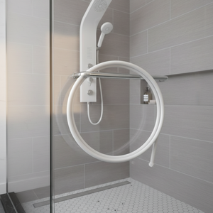 KAM-KANDA tubo doccia in acciaio inossidabile bianco da 150cm per applicazioni idrauliche - Product Image 3