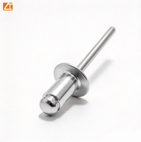 Rivets aveugles à tête ronde résistants aux vibrations, mandrin en acier, corps en aluminium, pour armoires et panneaux métalliques, fabrication internationale