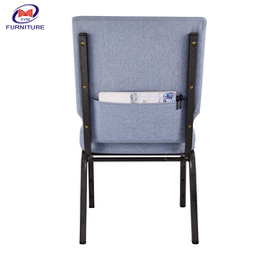 Metal gris azul-morado Iglesia Banquete Sillas de auditorio apilables Cojines gruesos Silla de teatro apilable al por <span class=keywords><strong>mayor</strong></span> - Product Image 3