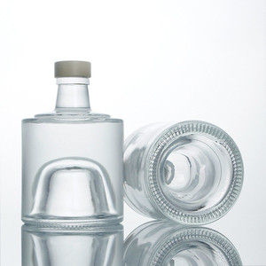 Bán Sỉ Chai Rượu Vodka Rượu Whisky 250Ml 375Ml Chai Tròn Có Thể Xếp Chồng Được Chai Rượu Gin Nhỏ Dễ Thương - Product Image 4