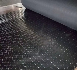 Factory Wholesale Premium Round Coin Pattern Rubber Sheet Floor <b>Mat</b> Custom Cutting Premium Rubber Products - Product Image 1