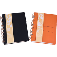 Cuaderno Espiral Personalizado con Diseño de Dibujos Animados, Tapa Dura, Papel Recubierto con Estampado Dorado, Libreta Espiral Creativa, Logotipo Personalizado Disponible, Tamaños A4 y A5