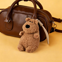 Divertido Perro de Peluche de Foca Larga de 13 cm, Mini Peluche Reconfortante para Espejo de Coche, Mochila, Bolso con Cremallera, Regalo de Cumpleaños, Llavero de Peluche de Poliéster