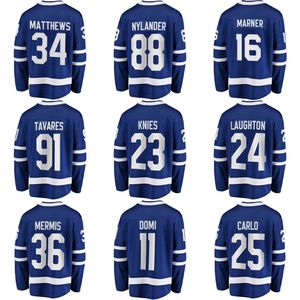 เสื้อกีฬาฮอกกี้น้ำแข็งระบายอากาศแบบแคนาดาเย็บตะเข็บเครื่องแบบทีมฮอกกี้ Nylander Matthews Marner - Product Image 1