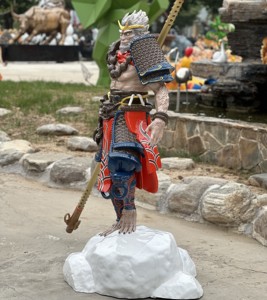 Phim hoạt hình huyền thoại đen tượng Wukong vẽ tay nhựa trang trí sân vườn ngoài trời khỉ Vua sân cỏ thiết kế không thấm nước - Product Image 4