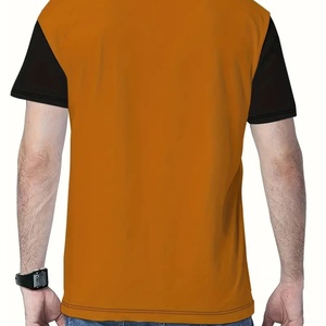 เสื้อยืดแขนสั้นผู้ชาย โพลีเอสเตอร์ พิมพ์ลายแบบซับลิเมชั่น พิมพ์ลายดิจิทัล คอกลม เสื้อยืดกีฬาสำหรับผู้ชาย - Product Image 2