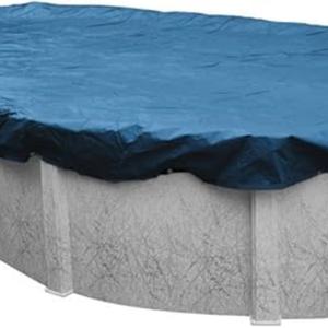Couverture de piscine durable, imperméable, facile à installer, renforcée, légère, en matériau PE, couverture de piscine d'hiver - Product Image 4