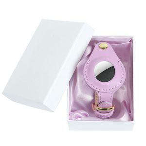 Custom Luxury Genuine Leather <strong>Cat</strong> <strong>Collar</strong> with Rivet Decoration Soft &amp; Durable AirTag Holder - Product Image 5