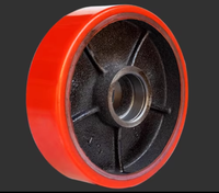 Roues électriques remplaçables de cric de palette en nylon en caoutchouc pour le camion de palette