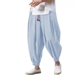 <span class=keywords><strong>Pantalon</strong></span> formel d'été pour <span class=keywords><strong>homme</strong></span>, bloomers amples <span class=keywords><strong>en</strong></span> coton et <span class=keywords><strong>lin</strong></span>, <span class=keywords><strong>pantalon</strong></span> à jambes larges, <span class=keywords><strong>pantalon</strong></span> à pieds larges pour <span class=keywords><strong>homme</strong></span> - Product Image 4