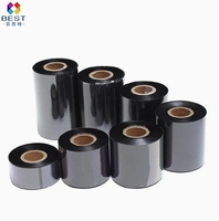 Cinta de Resina de Cera de Alta Calidad Compatible con Impresoras de Etiquetas Oki, EPSON y ZEBRA para Transferencia Térmica TTR