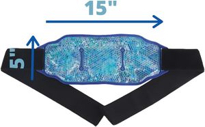 Cuidados Premium Purple Hot Cold Gel Bead Ice Pack Flexível Reutilizável Almofada de Aquecimento Cool Compress para Lower Back Ciatica Tailbone - Product Image 2