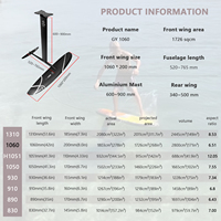 Promo Panas Hydrofoil GY 1060 Karbon untuk Olahraga Air, Selancar Wing Foil di Laut/Danau, Stabil, Mudah Digunakan, Ramah Pemula