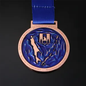 Üretim yüksek kalite Custom Made şampiyonlar yarış madalyon kupa 3D Metal ödülü spor satranç madalya