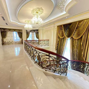 Cortinas de Lujo Personalizadas para el Hogar, Cortinas con Cenefa Dorada para la Sala de Estar - Product Image 3