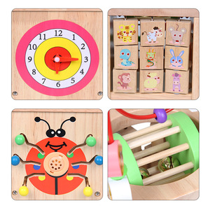 Cubo de Actividades de Inteligencia Preescolar para Bebés, Personalizado por el Fabricante, Juguetes Sensoriales de Madera para Niños de 6 Meses - Product Image 2
