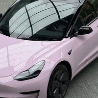 Vinilo Rosa Cristalino para Envolver: Autoadhesivo, Cambia de Color, PVC, Sin Burbujas, Removible, Resistente a los Rayos UV, para Automóviles