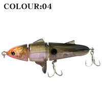 Appâts de pêche en plastique segmentés Wobbler Pesca Knobby 24g