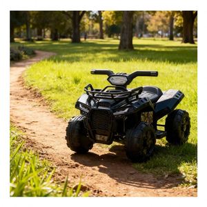 Voiture électrique pour enfants à double propulsion, en plastique, alimentée par batterie, durable, avec musique, lumières, ceinture de sécurité et télécommande, pour l'éveil des tout-petits - Product Image 4