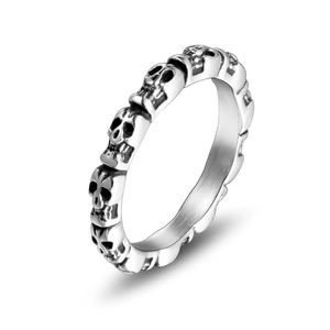 Skull Pattern <b>Titanium</b> Steel <b>Ring</b> Unisex Pinky <b>Ring</b> For <b>Men</b> And Women Gift Jewelry SA737 - Product Image 1