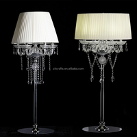 Lustre de style rococo ZKAI avec abat-jour en tissu à pompons, lumière chaude vintage française, centre de table pour décoration de scène