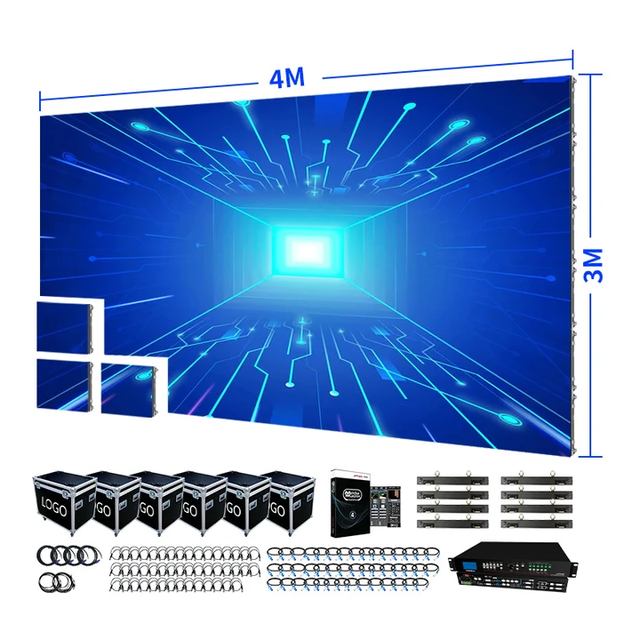 P2.604 P2.97 P3.91 Outdoor 500x500 HD Stage Rental LED Display Screen Video Wall Indoor LED Display Video Wall