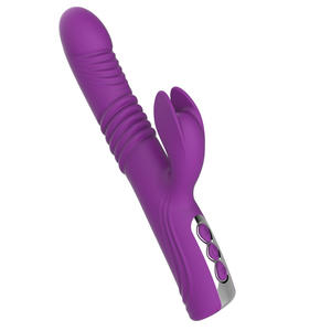 Vibrateur manuel Manshi 26 cm Rose Rouge avec batterie intégrée, jouet pour couples - Product Image 3