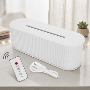 Humidificateur d'air portable ultrasonique 300 ml, diffuseur d'arômes avec éclairage d'ambiance, USB 5V, télécommande Wifi - Product Image 1