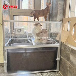 Large Outdoor Waterproof Aluminum <strong>Cage</strong> for Pets Cross-Border E-Commerce Tool Room Aluminum Profile Frame for Dogs - Product Image 3