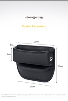 Boîte de rangement pour l'espace entre les sièges de voiture, en cuir PU, universelle, pour console latérale, organisateur de siège arrière, intérieur de voiture