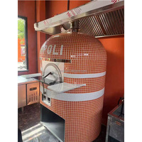 Carreaux professionnels commerciaux brique de pierre intérieur électrique un feu de gaz naturel four à pizza italien au feu de bois napolitain