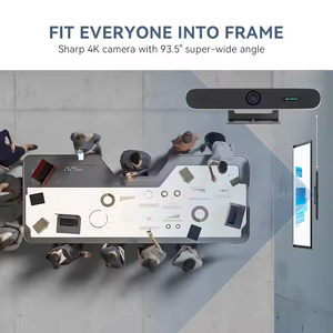 Barre <span class=keywords><strong>de</strong></span> vidéoconférence tout-<span class=keywords><strong>en</strong></span>-un TONGVEO 4K avec suivi automatique IA et réseau <span class=keywords><strong>de</strong></span> 8 microphones, compatible avec les principales plateformes - Product Image 5