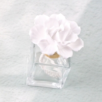 Diffuseur de parfum d'ambiance en céramique artisanale de luxe, parfumée, en forme de fleur de porcelaine, pour huiles essentielles