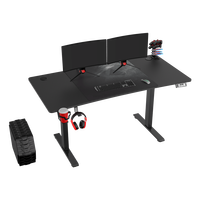 AJUNION Table de jeu pour PC de bureau de haute qualité Capacité de charge de 100 kg Bureau de jeu pour ordinateur électrique pour meubles de café Internet