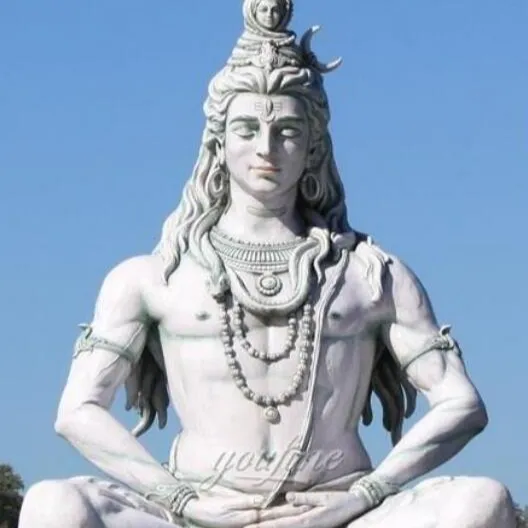 Alta Qualidade Da Mão Esculpida Escultura Em Pedra Natural Shiva Estátua de Mármore para Venda