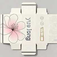 Boîte de papier de carte écologique de beauté colorée personnalisée imprimée de logo personnalisé pour l'emballage de cosmétiques de soin