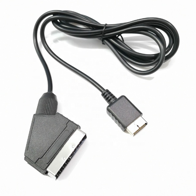 1.8m RGB SCART Cable for Sony Playstation PS2 PS3 TV AV Lead Replacement Connector Cord for PAL/NTSC Console