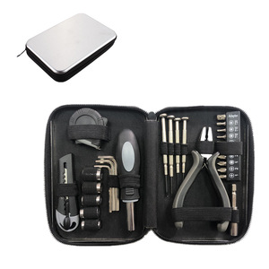 Kit d'outils à main en acier au carbone de haute qualité avec logo personnalisé, 27 pièces, avec étui en fer pour promotions - Product Image 1