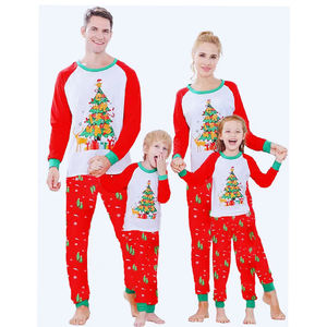 بيجامات عائلية للكريسماس مطبوع بالكامل ملابس نوم للكريسماس ملابس متطابقة للأم والابنة ملابس متطابقة بيجامات عائلية - Product Image 3