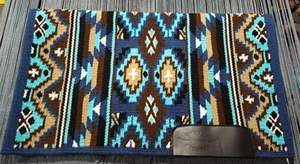 Almohadilla profesional Western Ranch, carcasa de cuero de fieltro duradera, absorbente de golpes, ajuste cómodo, diseñada para uso de caballos de equitación largos - Product Image 3