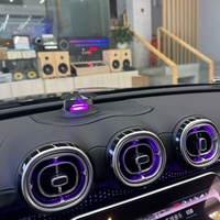 Haut-parleur central intelligent de qualité supérieure pour voiture, avec éclairage d'ambiance original 64 couleurs synchronisé pour Mercedes-Benz Classe C W206