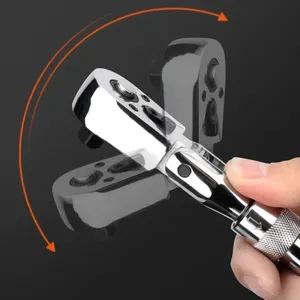 Clé à cliquet rétractable en acier au carbone à 72 dents, 1/4 1/2 3/8, à extrémité unique, qualité junior, à dégagement rapide automatique - Product Image 5