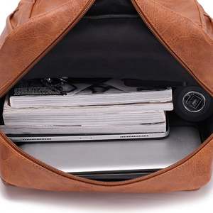 OEM Fashion Durable Pu Leather Mens Waterproof Laptop <b>Backpack</b> Large Capacity <b>Anti</b> <b>Theft</b> Outdoor Travel Computer <b>Backpack</b> - Product Image 6