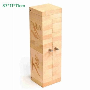 Boîte à vin en bois cadeaux de fête <span class=keywords><strong>des</strong></span> pères accessoires de vin en gros emballage cadeau rectangulaire boîte-cadeau de bouteille de vin en bois de luxe - Product Image 3